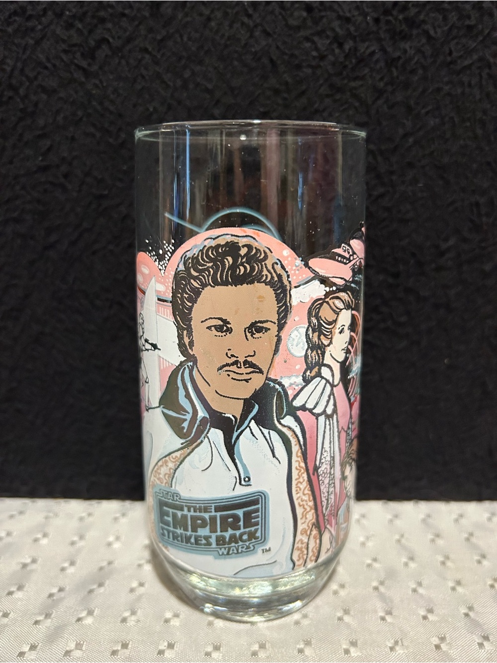 Empire Strikes Back 1980 Burger King Coke Glass Lando Calrissian Star Wars